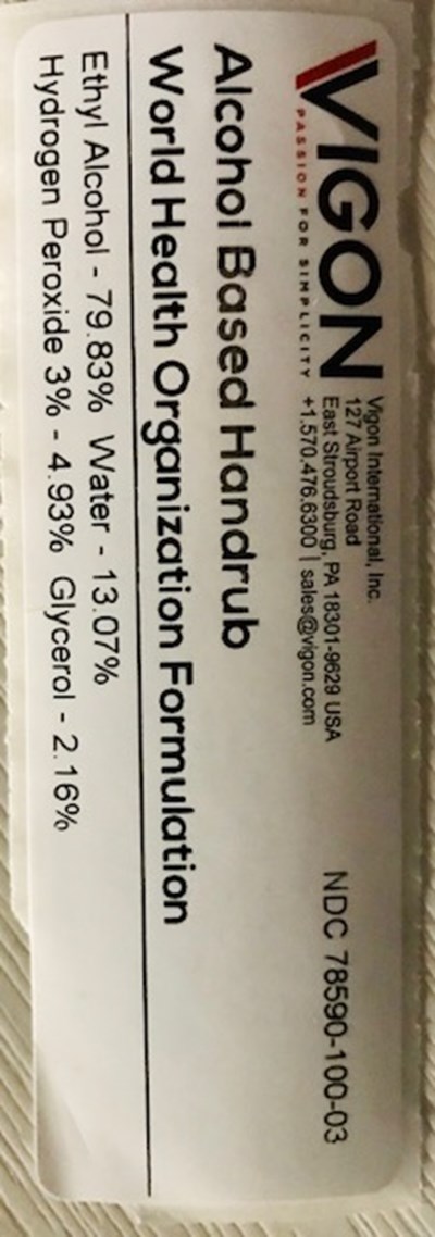Employee Use Pump Bottle (internal) (Ndc 78580 100 03)
